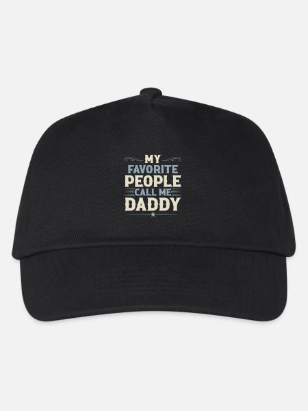 Papa Vater Vatertag - Kinder Basecap - Schwarz