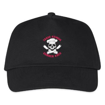 Cooking DON'T TRUST A SKINNY CHEF Fun - Kids’ Baseball Cap - black - Front