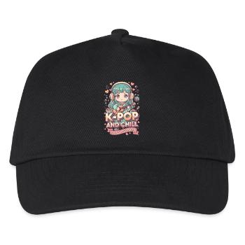K-Pop und Chill In meiner K-Pop-Ära koreanische Musik - Kinder Basecap - Schwarz - Vorne