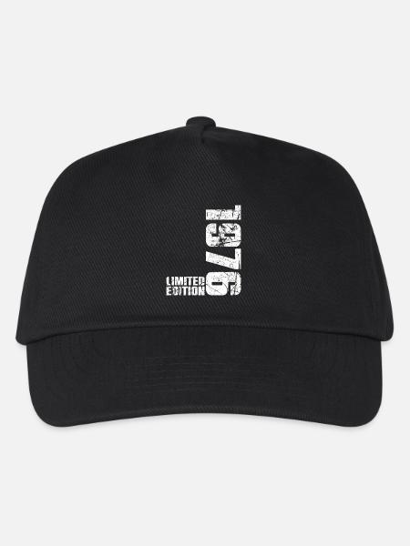 50. Geburtstag Mann Frau 50 Jahre 1976 Geschenk - Kinder Basecap - Schwarz