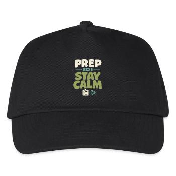 Calmness beats panic, lifestyle, - Kids’ Baseball Cap - black - Front