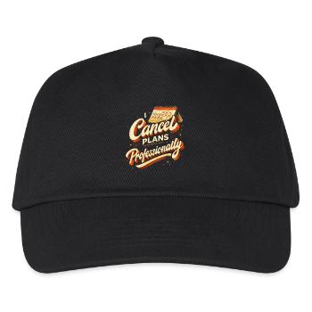 J’annule des plans professionnellement - Casquette de baseball Enfant - noir - Devant