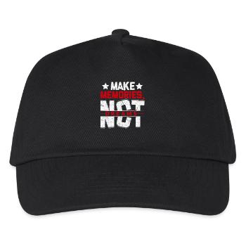 Make Memories Not Dreams - Kids’ Baseball Cap - black - Front