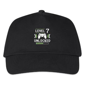 Level 7 Unlocked - Kids’ Baseball Cap - black - Front