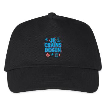Marseille je crains dégun - Casquette de baseball Enfant - noir - Devant