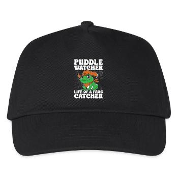 Frog Catcher Puddle Watcher Life Of A Frog - Kids’ Baseball Cap - black - Front