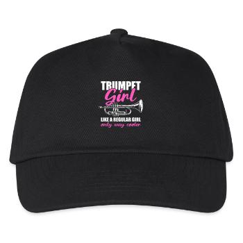 Trumpet Girl Trumpet Trumpet Player - Kids’ Baseball Cap - black - Front