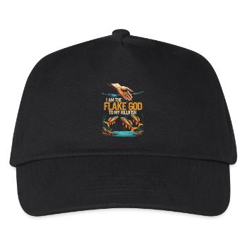 Toothcarp Killfish I Am The Flake God - Kids’ Baseball Cap - black - Front
