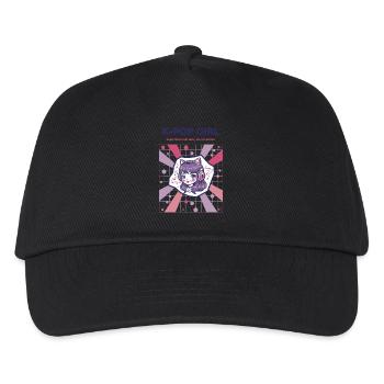 K-Pop Girl Enjoy The K-Pop Girl Südkorea Koreanisch - Kinder Basecap - Schwarz - Vorne