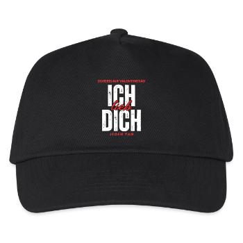 Scheiss auf Valentinstag: Ich lieb DICH jeden Tag - Kinder Basecap - Schwarz - Vorne
