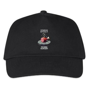 Permanently hungry | Hunter, Collector, Humor - Kids’ Baseball Cap - black - Front