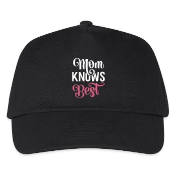 Mom Knows Best - Kids’ Baseball Cap - black - Front