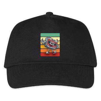 Cassette - Casquette de baseball Enfant - noir - Devant