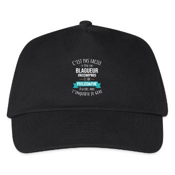 Joker Philosopher Misunderstood Humor - Kids’ Baseball Cap - black - Front
