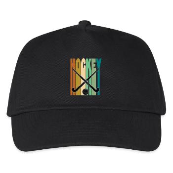 Field Hockey Retro Vintage - Kids’ Baseball Cap - black - Front
