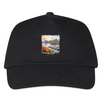 Toronto, Kanada, Toronto Aquarell - Kinder Basecap - Schwarz - Vorne