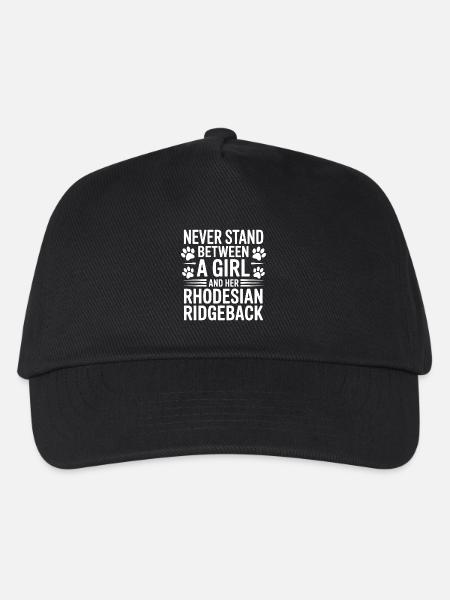 Rhodesian Ridgeback Sprüche Lustiges Hund Geschenk - Kinder Basecap - Schwarz