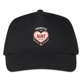 Aunt 2026 Aunt 2026 Promoted to Aunt 2026 - Kids’ Baseball Cap - black - Front