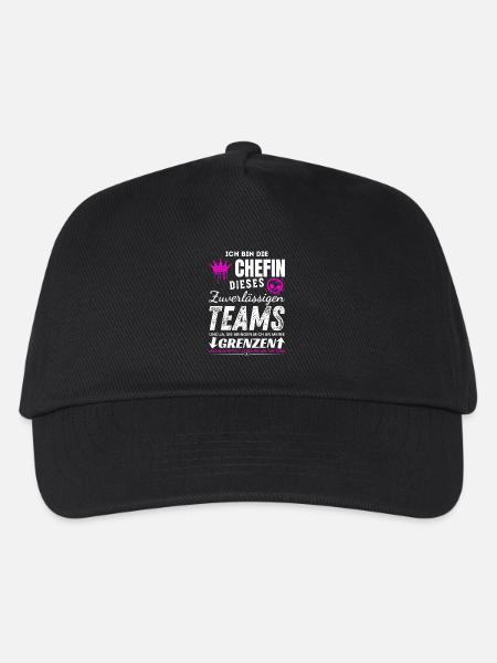 Chefin dieses Zuverlässigen Teams Chefin Geschenke - Kids’ Baseball Cap - black