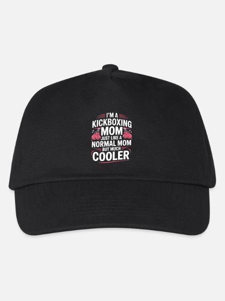 Kickboxing Mother Motif - Kids’ Baseball Cap - black