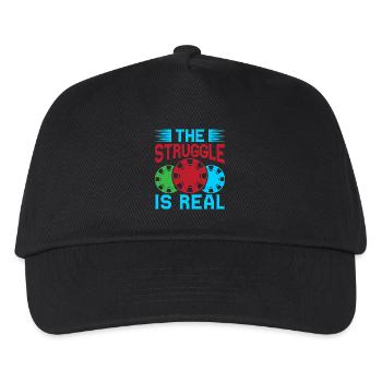 Fan de jeux d’argent : La lutte est un vrai casino - Casquette de baseball Enfant - noir - Devant