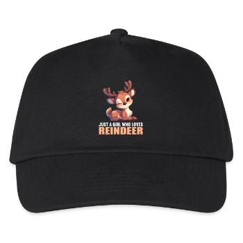 Reindeer Reindeer - Kids’ Baseball Cap - black - Front