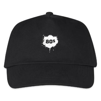80er - Kinder Basecap - Schwarz - Vorne