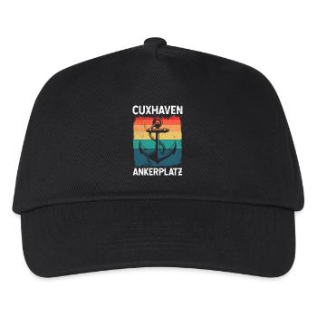 North Sea Holiday CUXHAVEN ANCHORAGE Fun - Kids’ Baseball Cap - black - Front