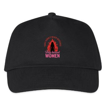 They Burned Women – Feminist Statement - Kids’ Baseball Cap - black - Front