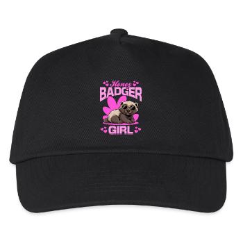 Funny Honey Badger - Kids’ Baseball Cap - black - Front