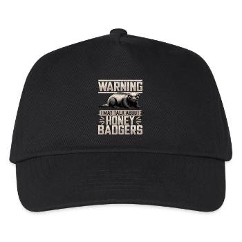 Funny Honey Badger - Kids’ Baseball Cap - black - Front