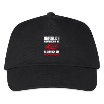 Naturellement en enfer – Entrée du personnel - Casquette de baseball Enfant - noir - Devant