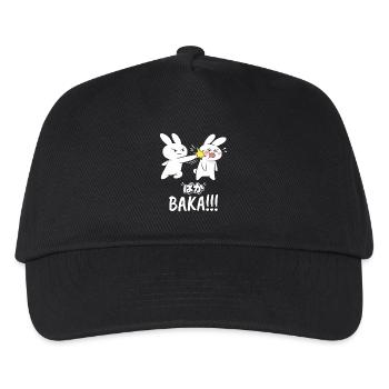Baka Rabbit Slap Anime Funny Japanese Otaku - Kids’ Baseball Cap - black - Front