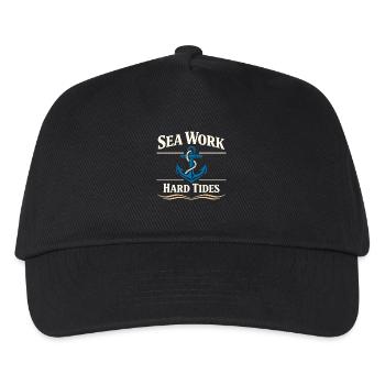 Seemannschaftsgeschenk Für Deckhand Ocean Work - Kinder Basecap - Schwarz - Vorne