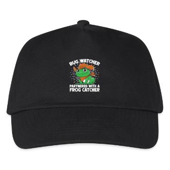 Frog Catcher Bug Watcher Partnered With Catcher - Kinder Basecap - Schwarz - Vorne