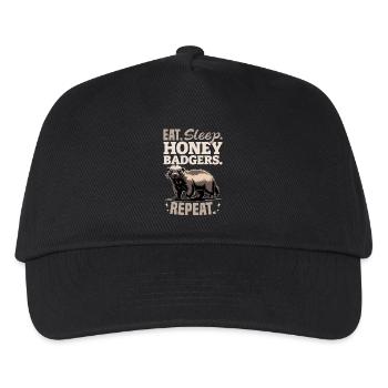 Funny Honey Badger - Kids’ Baseball Cap - black - Front