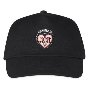 Aunt 2026 Aunt 2026 Promoted to Aunt 2026 - Kids’ Baseball Cap - black - Front