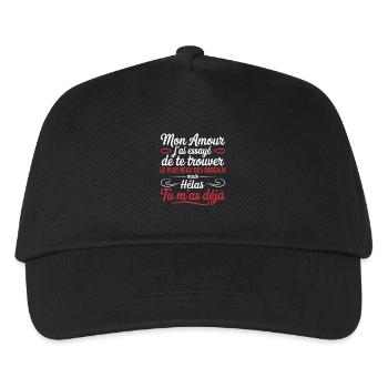 Meine Liebe, du bist schon das schönste Geschenk - Kinder Basecap - Schwarz - Vorne
