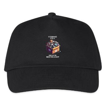 Mémoire pleine : Effacer la nostalgie ? | Désencombrer - Casquette de baseball Enfant - noir - Devant