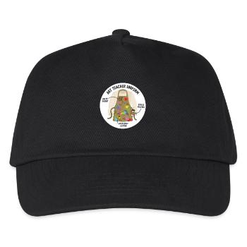 Art Teacher Uniform kreatives Motiv - Kinder Basecap - Schwarz - Vorne