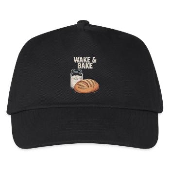 Sourdough Wake And Bake - Kids’ Baseball Cap - black - Front