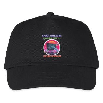 Cyber Teacher - Kinder Basecap - Schwarz - Vorne