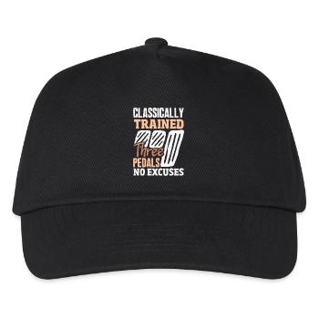 Voiture manuelle, entraînée classiquement - Casquette de baseball Enfant - noir - Devant