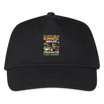 Romantic walks through the nursery - Kids’ Baseball Cap - black - Front