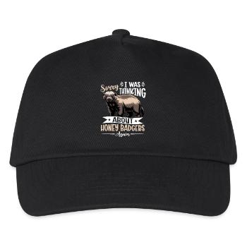Funny Honey Badger - Kids’ Baseball Cap - black - Front
