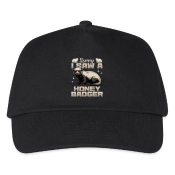 Funny Honey Badger - Kids’ Baseball Cap - black - Front