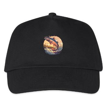 Lachse Lachs - Kinder Basecap - Schwarz - Vorne