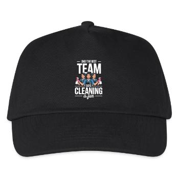 Cleaner Cleaning Team Service Cleaning - Kids’ Baseball Cap - black - Front