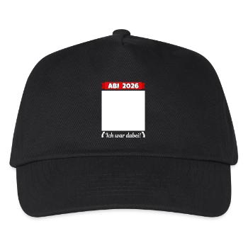 Abi 2026 Abitur Abschluss Gästebuch Abiturient - Kinder Basecap - Schwarz - Vorne