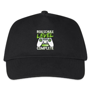 Realschule Abschluss 2026 Realschulabschluss Junge - Kinder Basecap - Schwarz - Vorne
